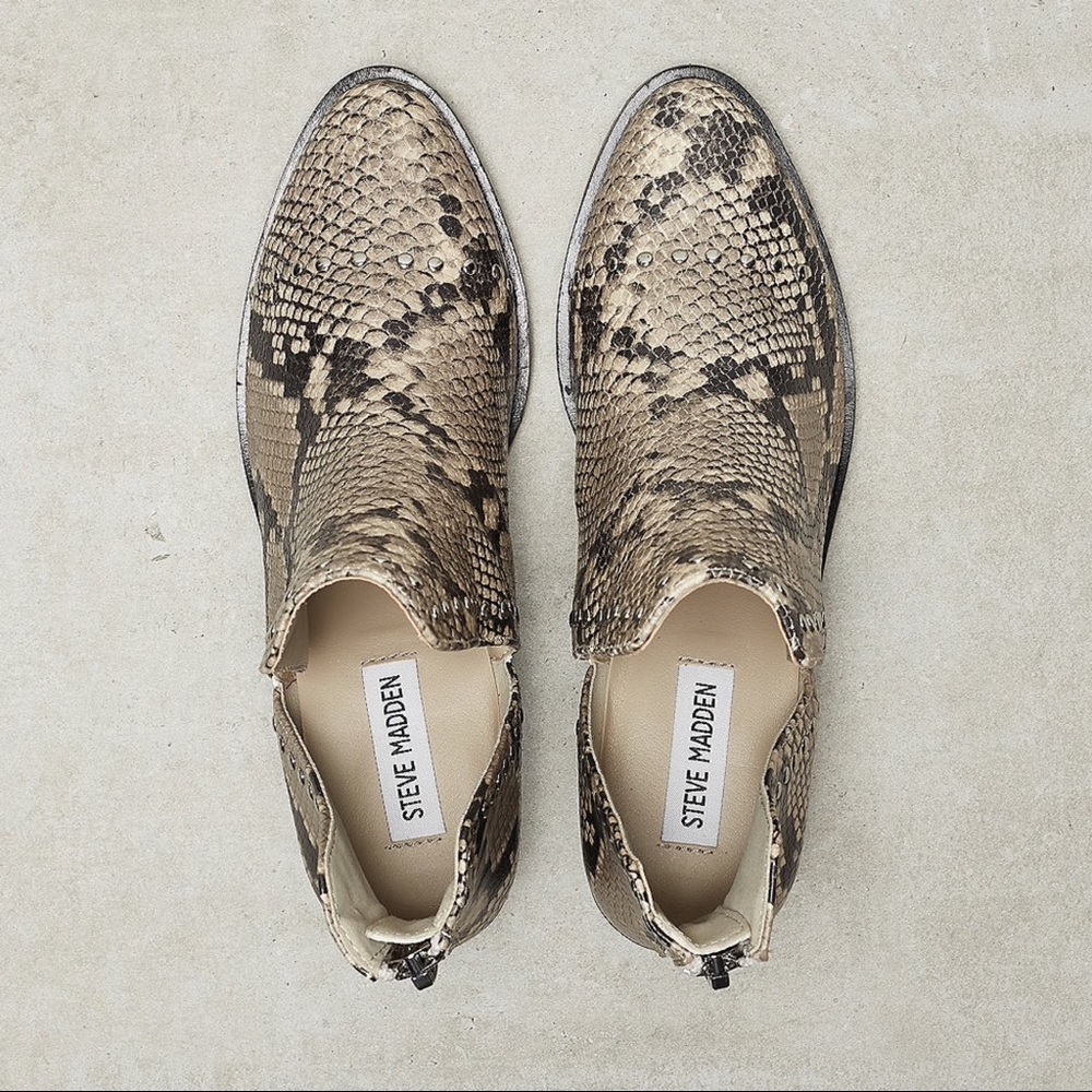 Steve Madden Conspire Natural Snake Bootie - Picture 7 of 7
